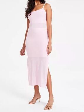 Bar III, Sleeveless Side-Slit Midi Sweater Dress, Pale Pink 2X NWT